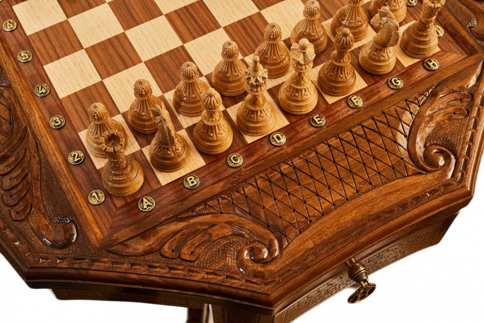 Стол ломберный шахматный "Севанское сражение", Haleyan 