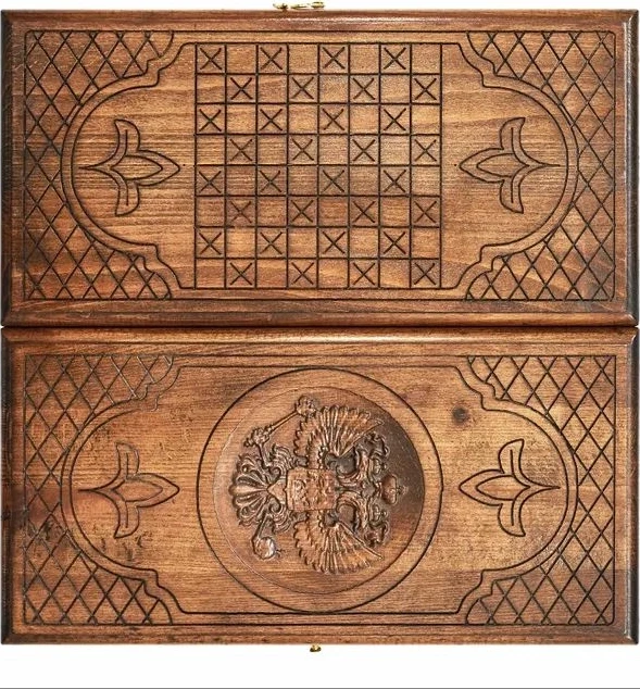 Нарды резные "Герб РФ-2" 40, Ustyan 