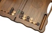 Нарды резные &quot;Медведь&quot; с ручкой, Haleyan