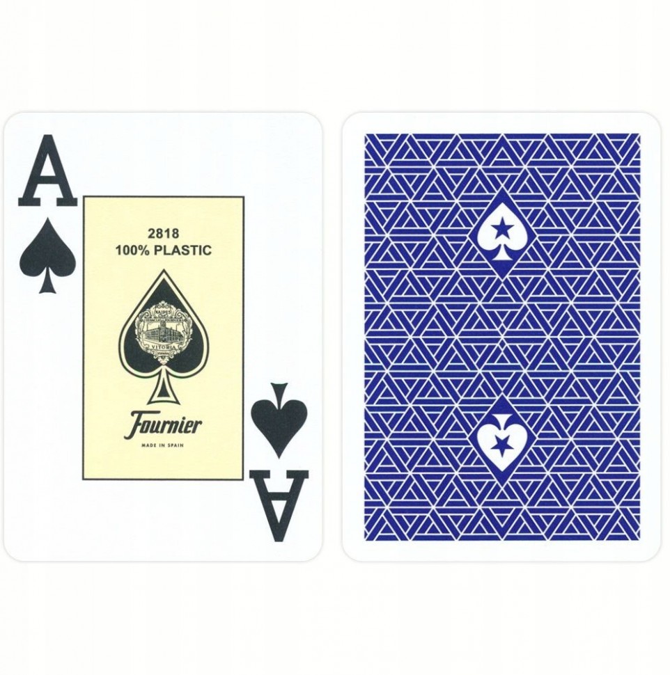 Карты для покера "Fournier EPT blue" 100% пластик, Испания 