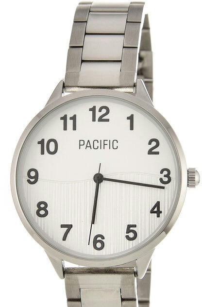 Pacific X6176-04 корп-хром циф-бел браслет 