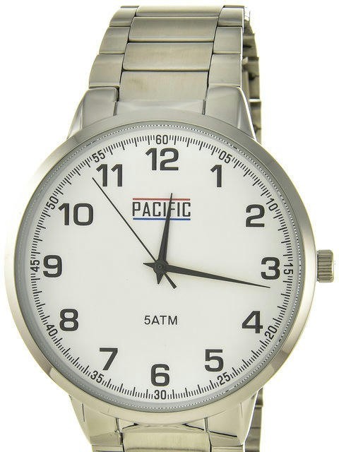 Pacific X0059 корп-хром циф-бел браслет 