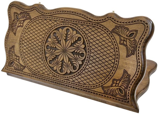 Нарды резные "Тёмный Узор 2" 50, Mirzoyan 