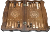 Шахматы + нарды резные &quot;Герб РФ&quot; 50, Haleyan