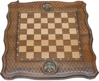 Шахматы + нарды резные &quot;Герб РФ&quot; 50, Haleyan