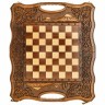 Шахматы + Нарды резные Арарат 2 40, Haleyan 