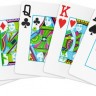 Карты "1546 Elite Plastic Poker Size Jumbo Index red Single deck" 