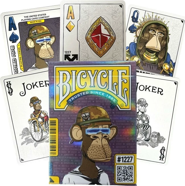 Карты "Bicycle Bored Ape Standard Index" 