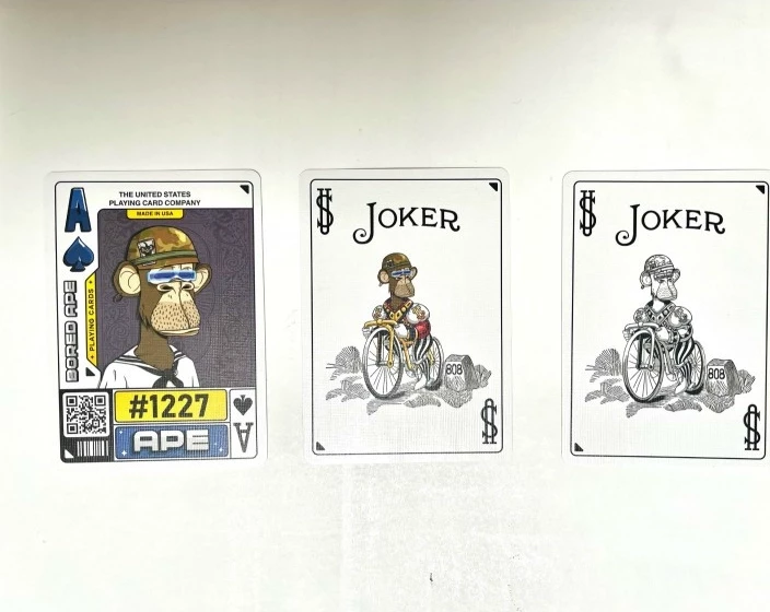 Карты "Bicycle Bored Ape Standard Index" 