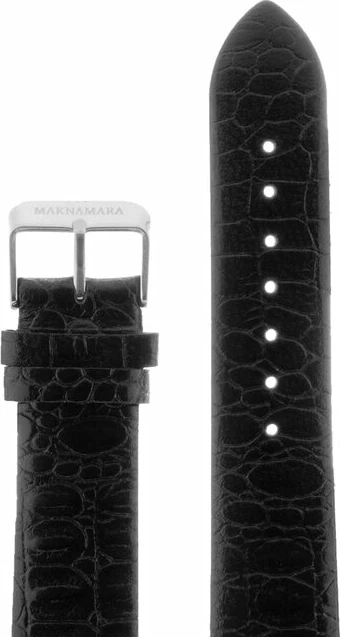 Ремешки maknamara 20 мм змея чер. Подложка сер заст МР-20014 