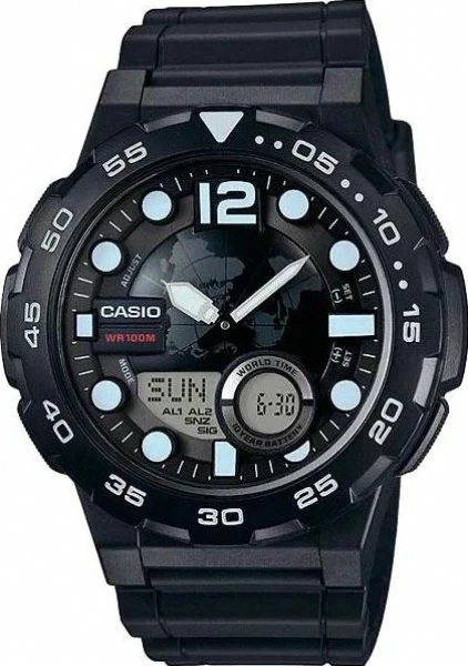 наручные часы casio aeq-100w-1a 