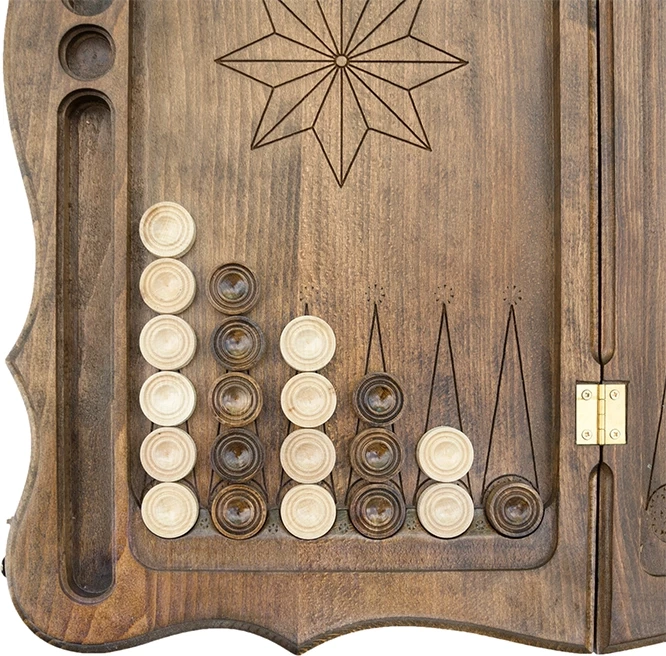 Нарды резные "Волк", Petrosyan 