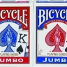 Карты "Bicycle Rider Back Jumbo Index 2-pack red/blue" 