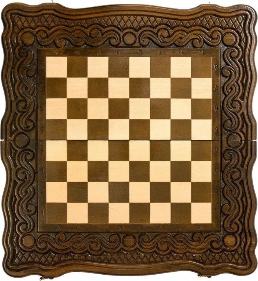 Шахматы + нарды резные "Бриз" 50, Haleyan 