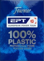 Карты для покера &quot;Fournier EPT blue&quot; 100% пластик, Испания