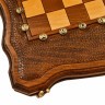 Шахматы + нарды резные "Гамбит 2" 40, Simonyan 