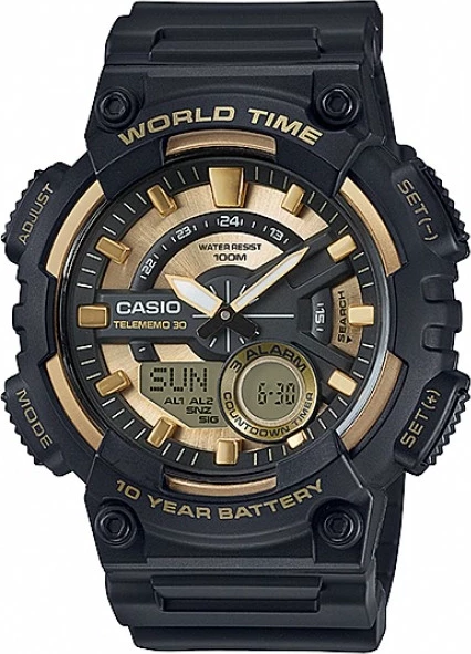 наручные часы casio aeq-110bw-9a 
