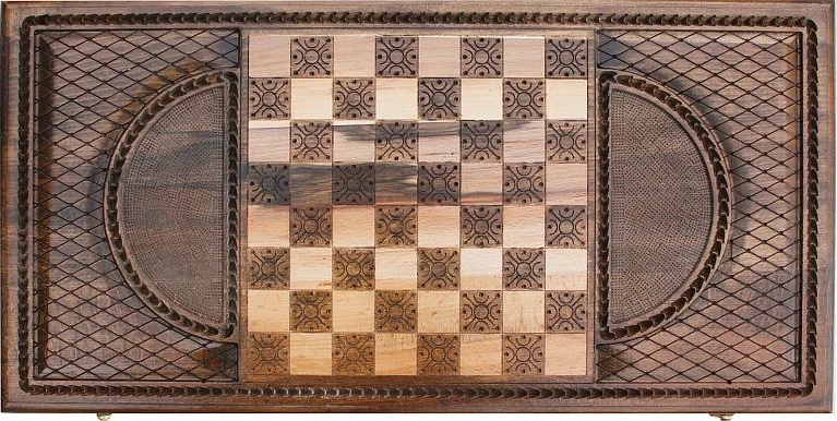 Нарды резные "Герб РФ", Mkhitaryan 