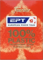 Карты для покера &quot;Fournier EPT red&quot; 100% пластик, Испания