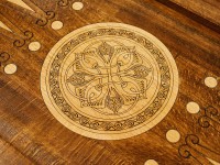 Нарды резные &quot;Золотой Узор 5&quot; 60, Mirzoyan