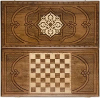 Нарды резные &quot;Золотой Узор 3&quot;, Mirzoyan