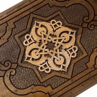 Нарды резные &quot;Золотой Узор 3&quot;, Mirzoyan