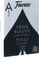 Карты &quot;Fournier no. 2800 jumbo index blue&quot; 100% пластик