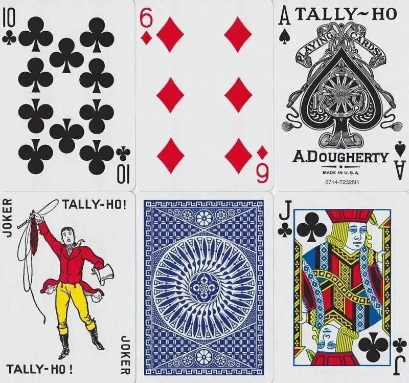 Карты "Tally-Ho Standard Index blue Circle " 