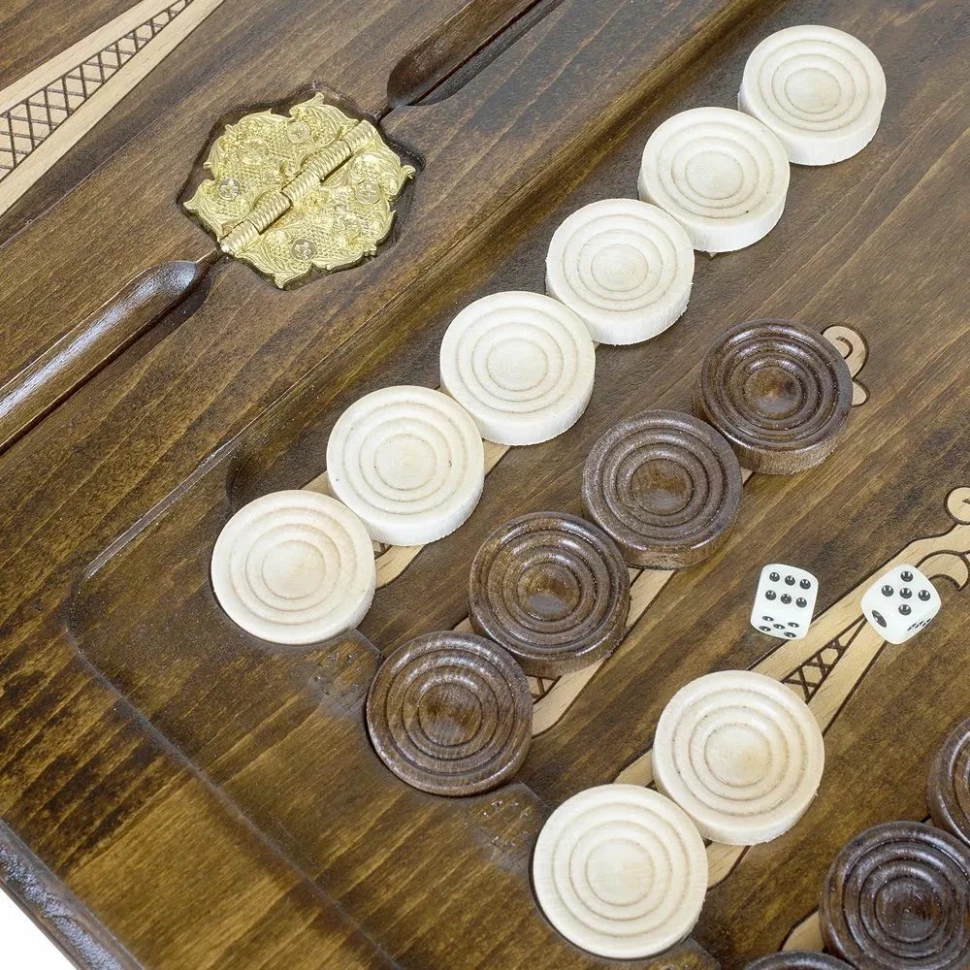 Нарды резные "Лев-3" 60, Ustyan 