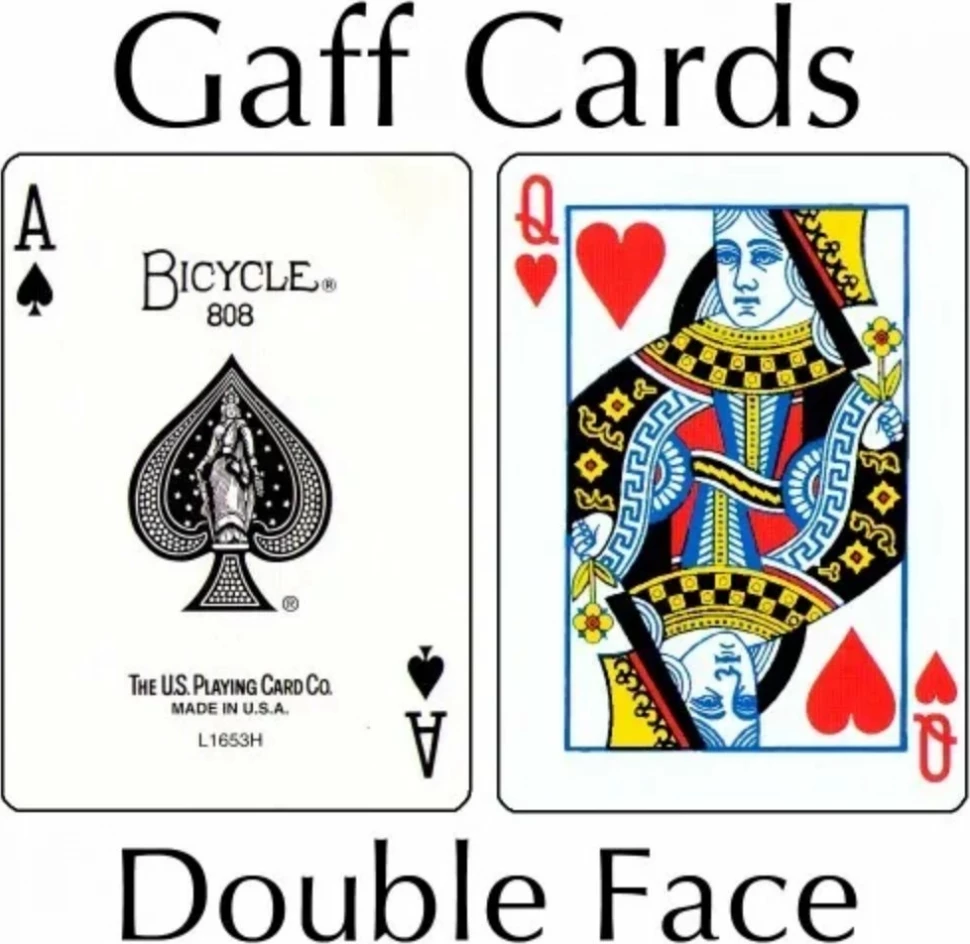 Карты "Bicycle DouBle Face red" / двойное лицо 