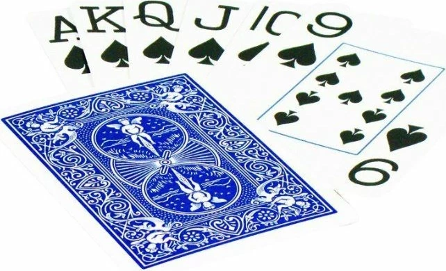 Карты "Bicycle Rider Back International Jumbo Index Blue" 