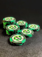 Фишки для игры в покер Black Stars номиналом 25 (25шт)