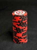 Фишки для игры в покер Black Stars номиналом 5 (25шт)