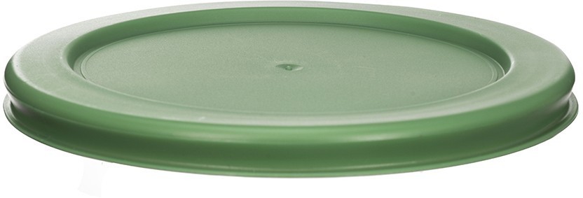 Крышка для стеклянного контейнера круглая, зеленая 