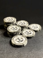 Фишки для игры в покер Black Stars номиналом 100 (25шт)