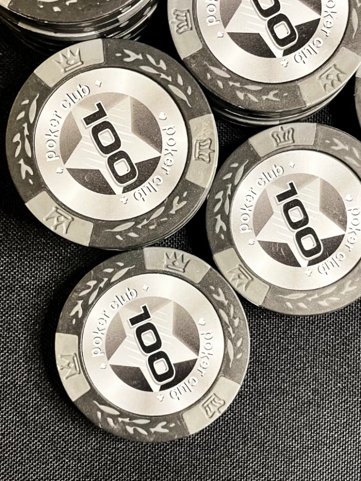 Фишки для игры в покер Black Stars номиналом 100 (25шт) 