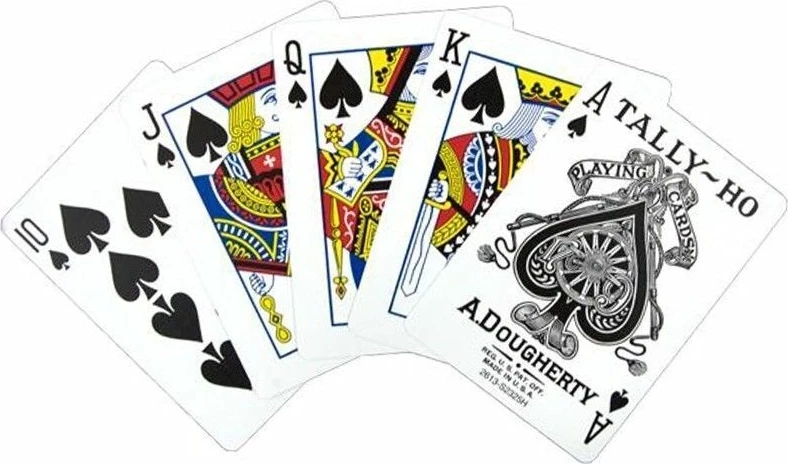 Карты "Tally-Ho Standard Index red Fan" 