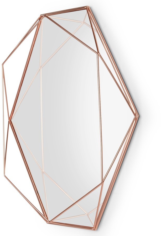 Зеркало prisma, 43х9х57 см, медь 