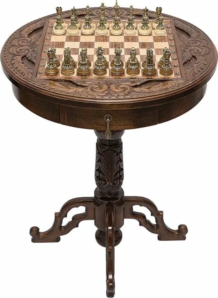 Стол ломберный шахматный "Круг Света", Haleyan 