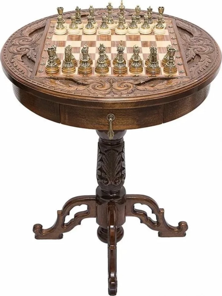 Стол ломберный шахматный "Круг Света", Haleyan 