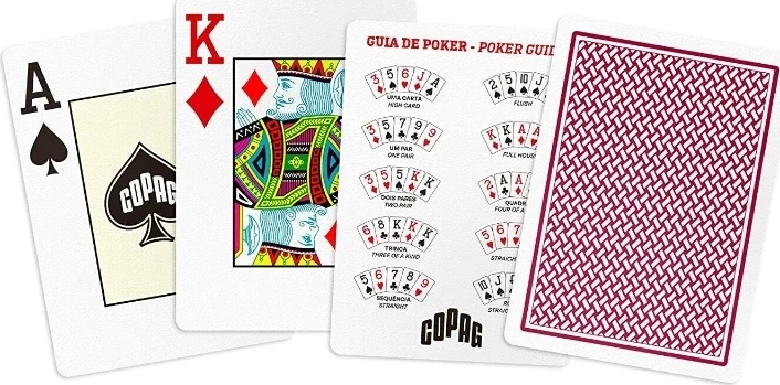 Карты Copag Texas Holdem poker cards 100% plastic (Red) 