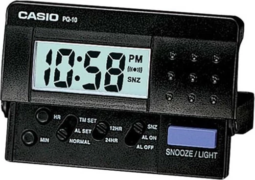 наручные часы casio pq-10-1r будильник 