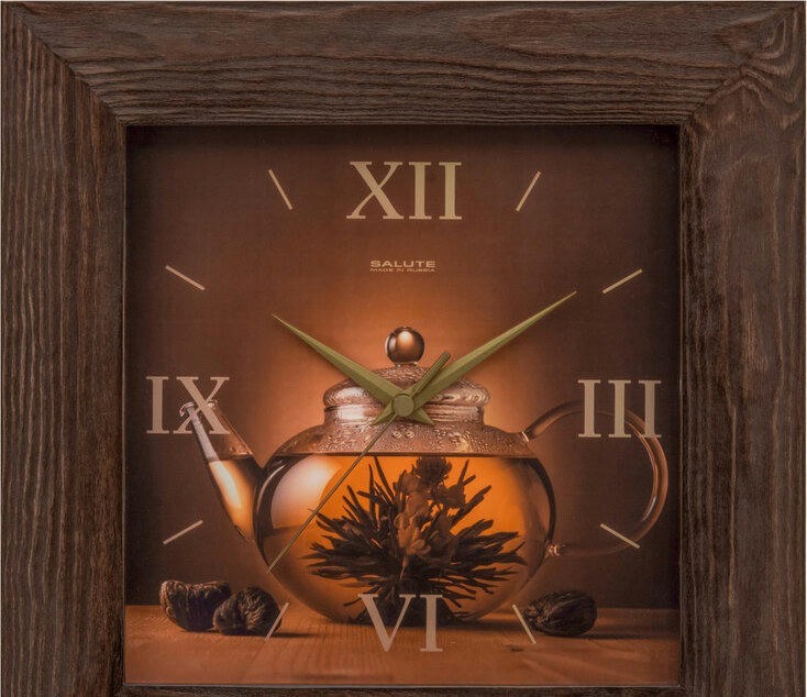 Настенные часы Салют ДС-4АС6-104 чайник 