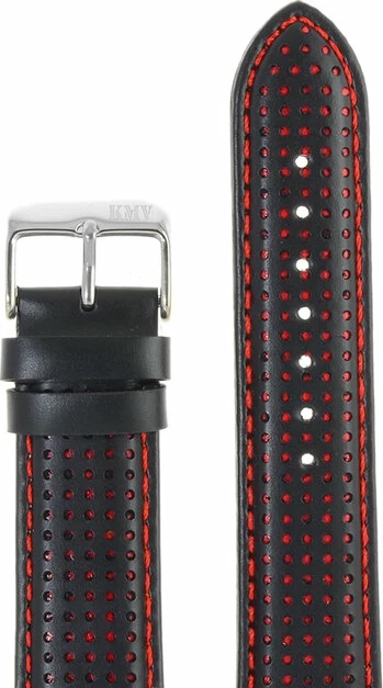 Ремешки "kmv" s-04, 22 р-р, крас-чер, l 