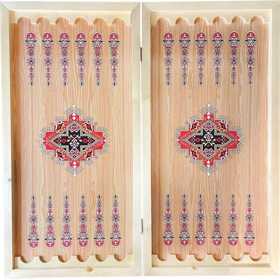 Нарды + Шашки Сирия Лев Король большие (Россия, дерево, 60 см), Partida 