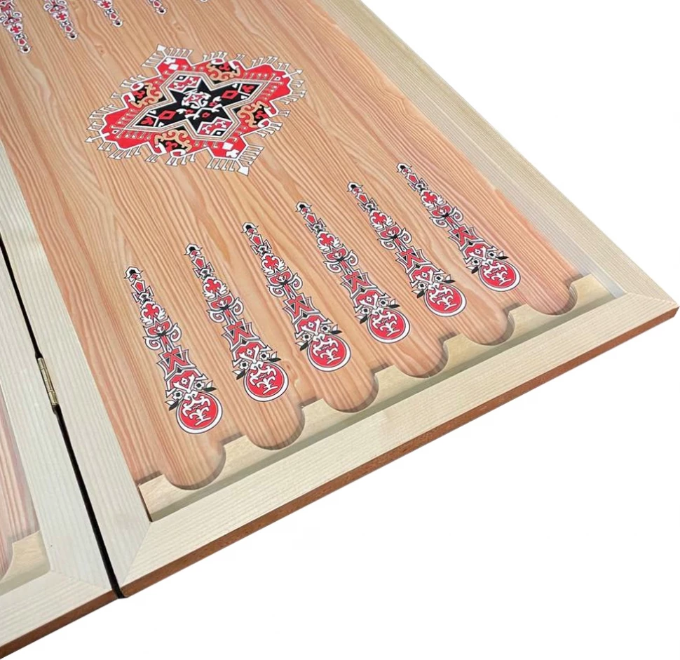 Нарды + Шашки Сирия Лев Король большие (Россия, дерево, 60 см), Partida 