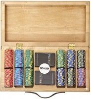 Набор для покера EPT Ceramic на 300 фишек в кейсе из бука, Partida